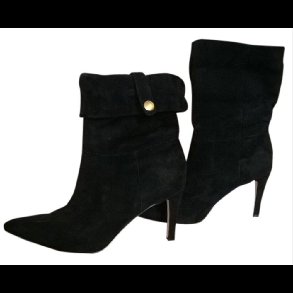 Calvin Klein Black Suede Bethany Boots/Booties 6M